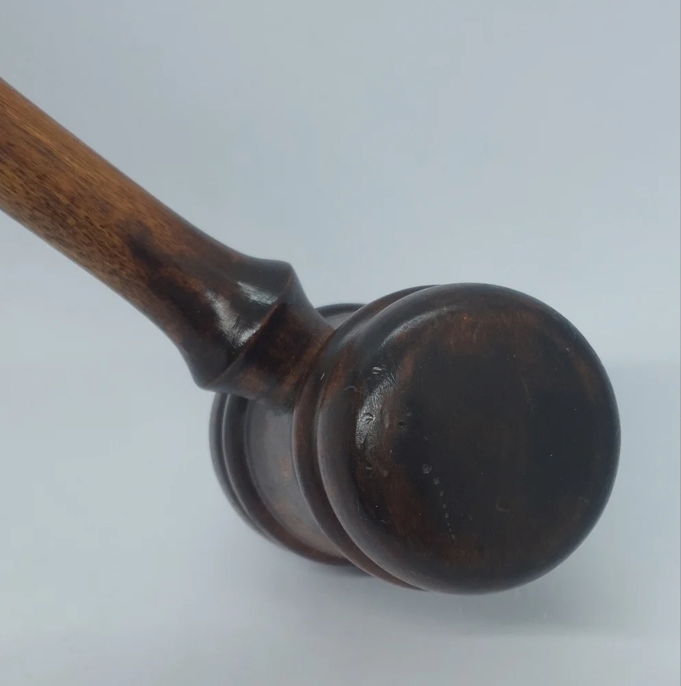 Unbranded wooden gavel
